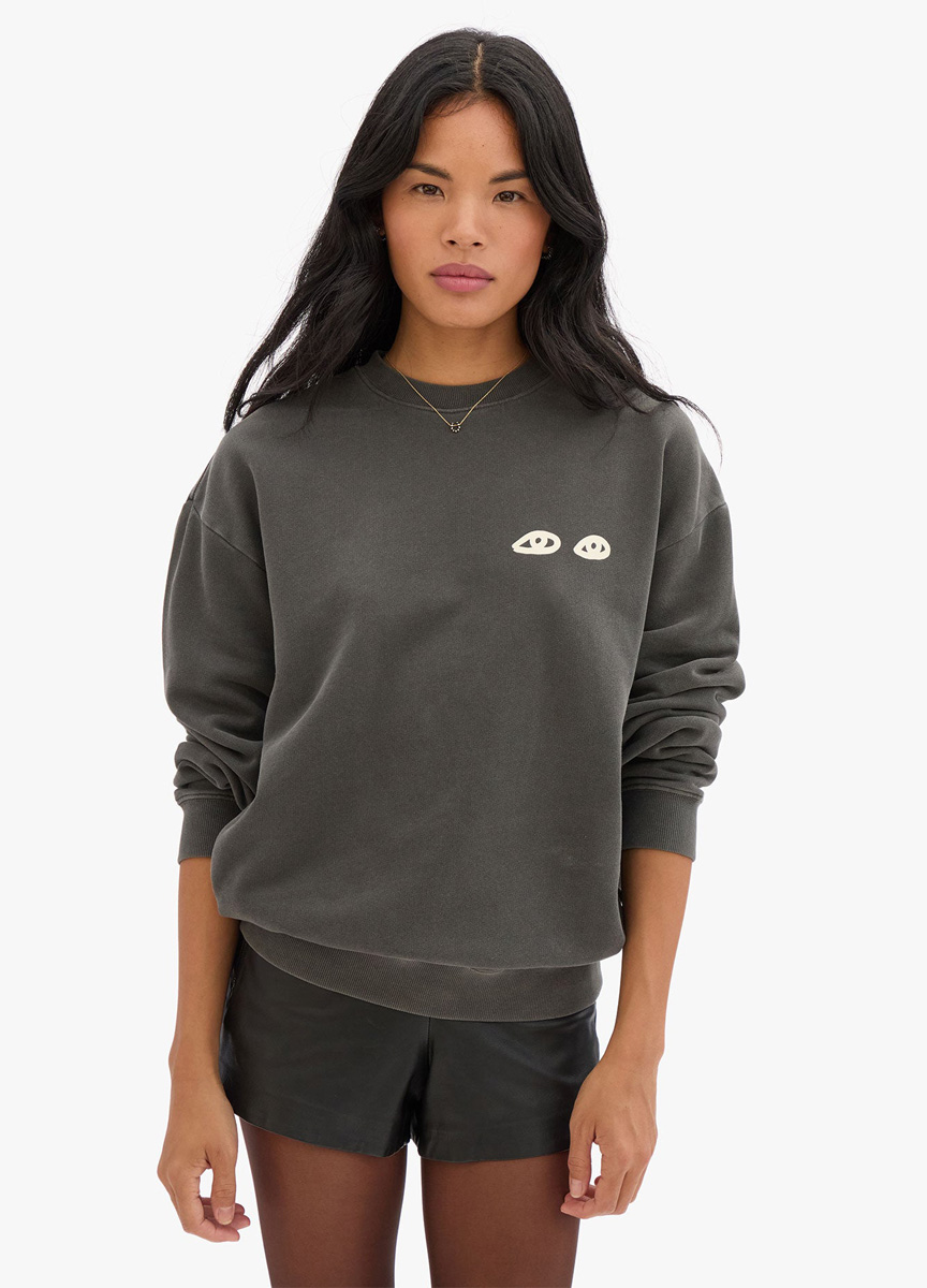 眼睛插畫 Oversized 衛衣